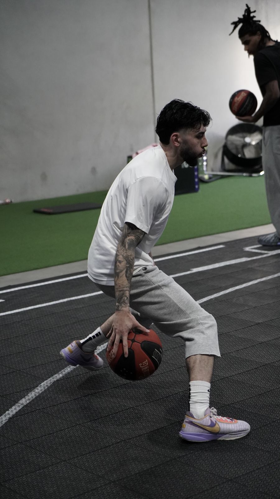 Player working on a low crossover